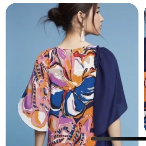 Anthropologie Maeve Shift Silk Dress - Picture 2 of 8